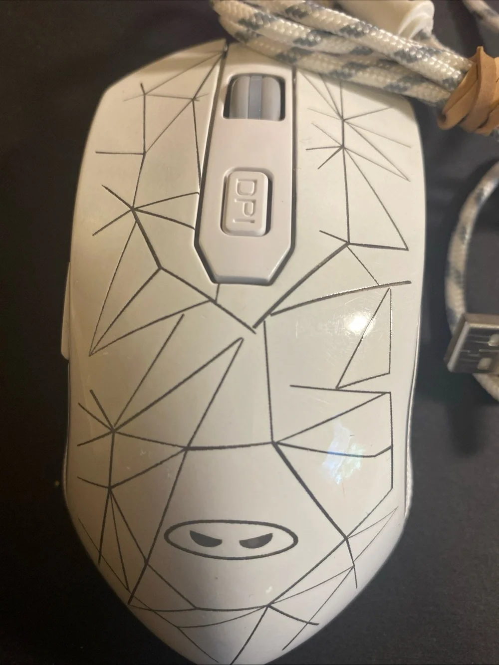 Magegee Gaming Mouse- Mouse Optico Gamer G6S Black And White Design